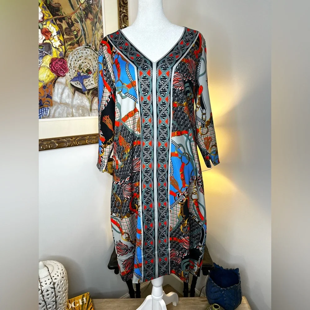 NWOT Gretchen Scott Jersey Bordertown Dress - Ditto Size Medium - Picture 2 of 12